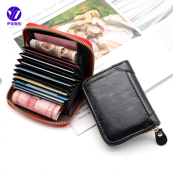 The new  organ card bag is unisex, high-end, large-capacity multi-card ID change card holder, card holder bag.