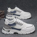 Workwear sneakers men's 2026new arrivalspring mesh breathable mencasual shoes men's thick soleboots men's shoes