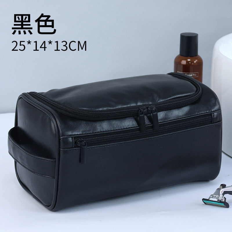 Premium pu leather cosmetic bag women's portable large-capacity partition storage bag travel waterproof storage bag toilet bag