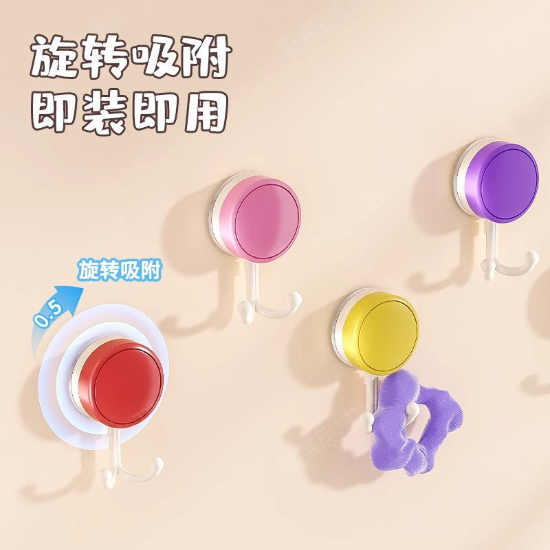 Dopamine double-headed suction cup hook, no need to punch holes, kitchen and bathroom hanging towel, sanitary tissue paper, strong load-bearing sticky hook