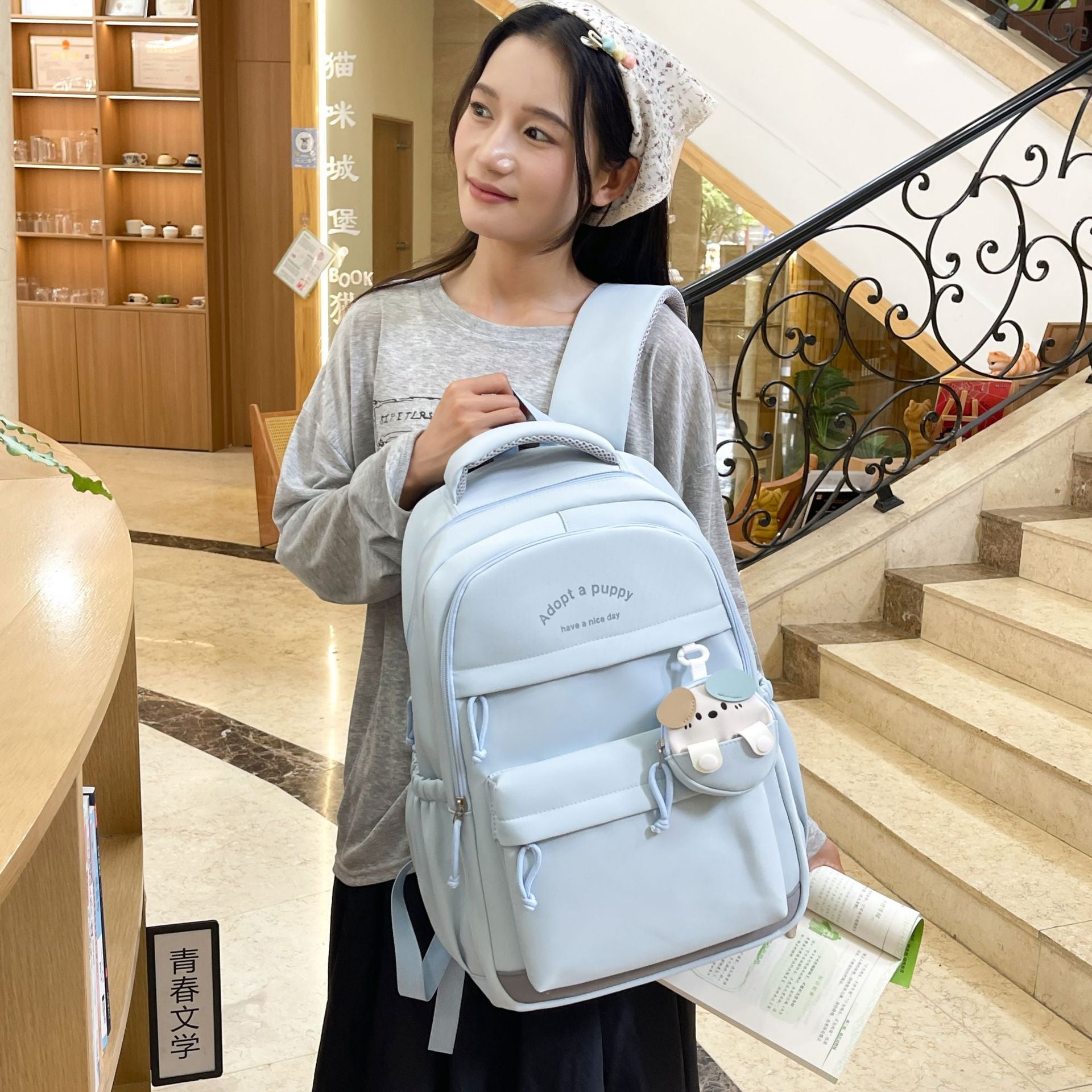 School bag female new primary school students high value third to sixth grade girls cute junior high school students 2025 backpack backpack