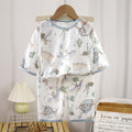 Comfortable tianzhu cottonkids home clothes suitsummernew arrivalboys pajamasgirls air conditioning clothes baby summer style children