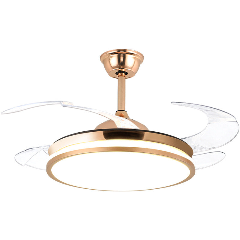 Invisible fan light household lighting modern simple household integrated fan leaf dining room light bedroom chandelier 2024 new