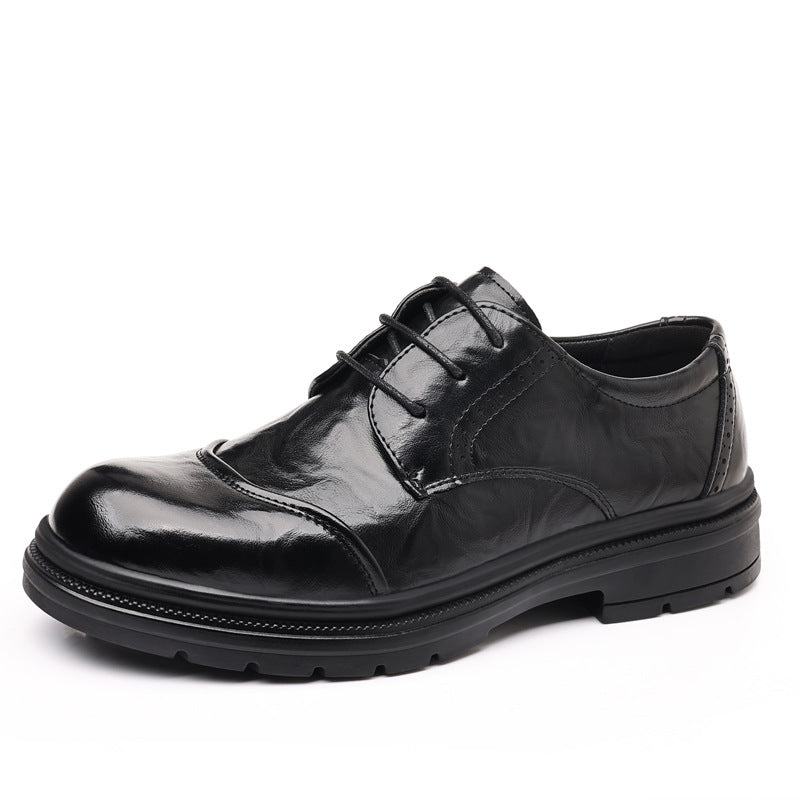 Genuine leather business casual dress shoes for men - premium british style for weddings and formal occasions