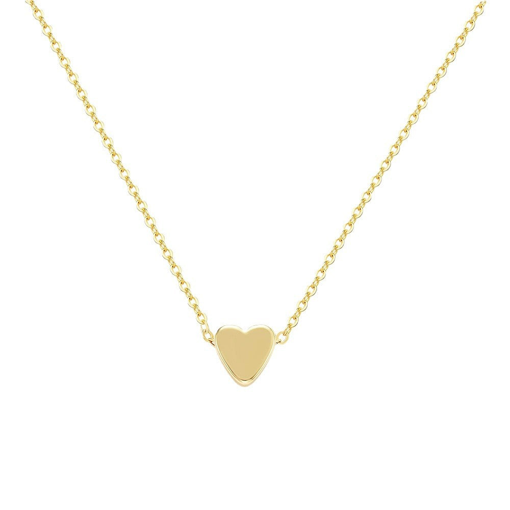 2024 amazon foreign trade new product minimalist inflatable heart pendant necklace - versatile commute style jewelry for women