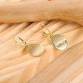 European and american cross-border new fashion high-end elegant earrings - minimalist versatile round studs for women