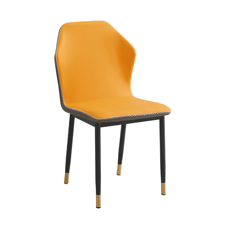Source factory manufacturer wholesale italian normcore dining chair for home carbon steel restaurant hotel chair office reception chair