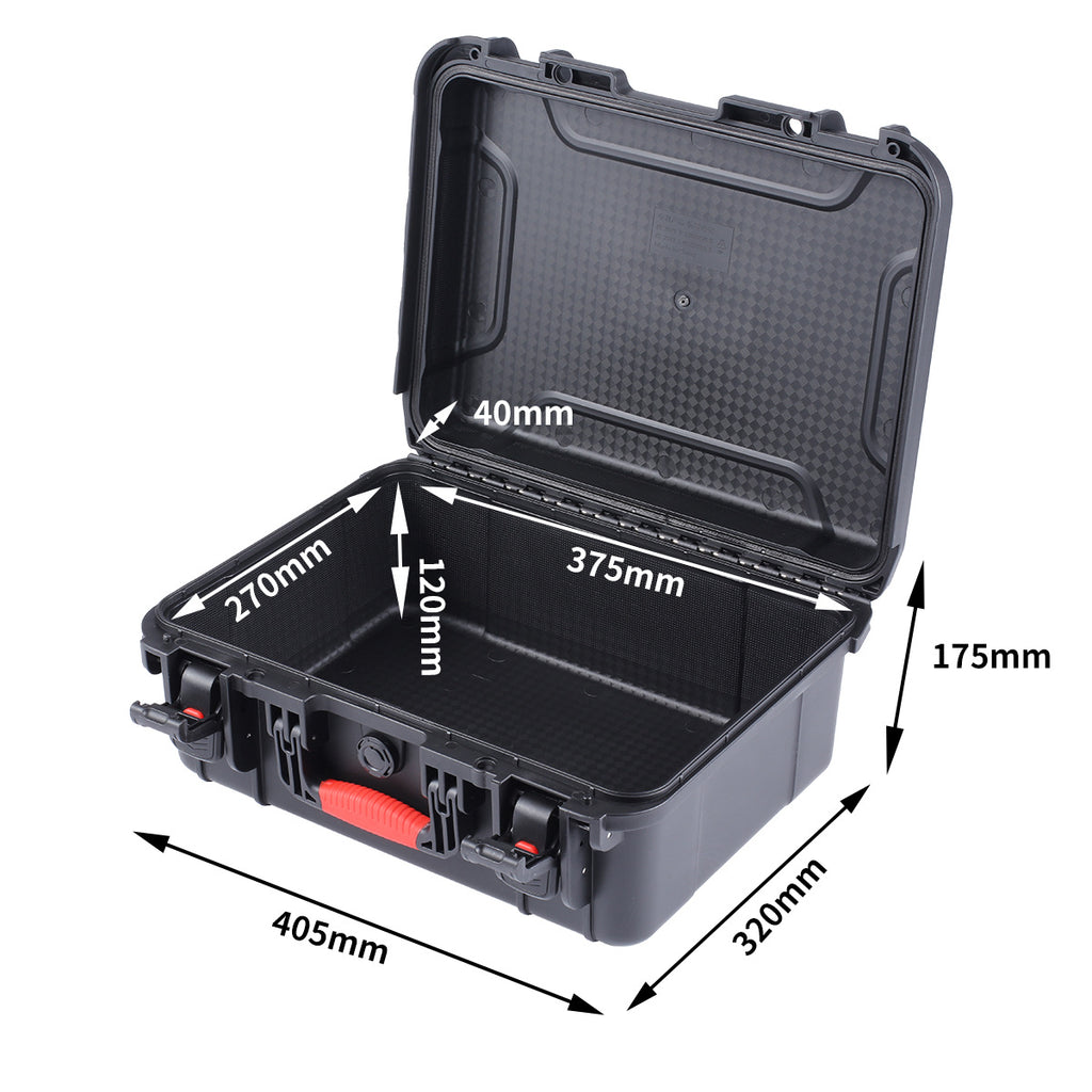 IP67 waterproof and compression resistant plastic drone photography equipment safety protection case PP instrument case portable tool case