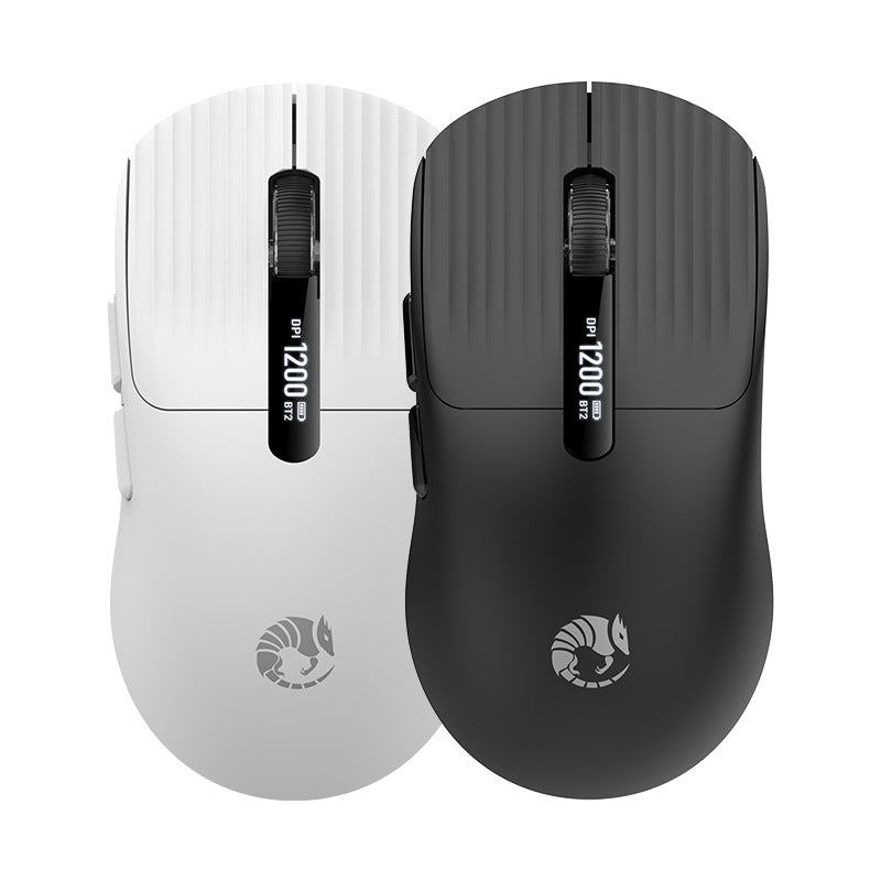 Leikui x8 wireless mouse - bluetooth dual-mode lightweight gaming mouse with rechargeable battery and 2.4g connectivity, featuring screen display