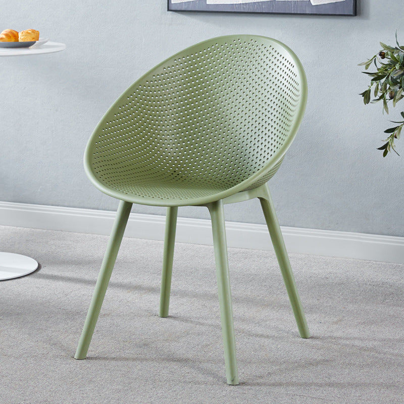 Scandinaviancasual plastic chair thickened dining chair for homeins backrest stool outdoor popularcasual creative cafe