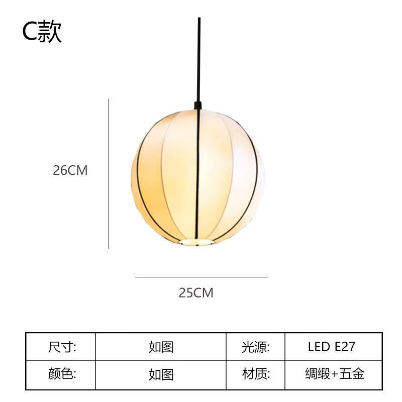 Vintage restaurant chandelier Japanese retro bedroom tea room lamp B & B new living room medieval lantern lamp