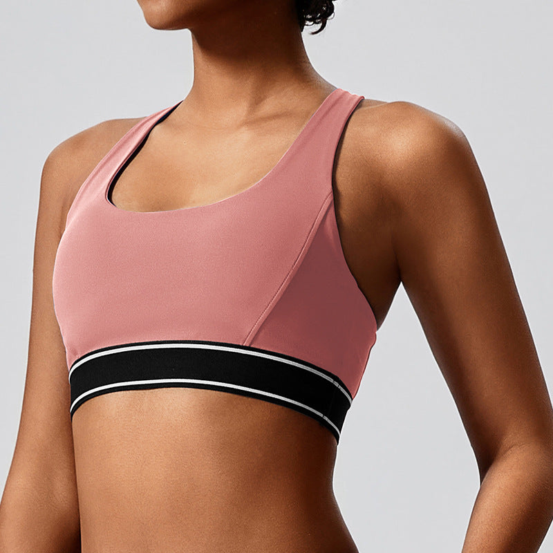 European and american cross-border dance running sports bra women's outdoor sports vest style fitness yoga top bra