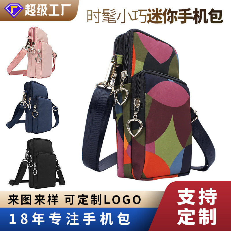 Customized  direct supply New mobile phone bag Women's messenger bag Neck bag Portable zero small wallet Versatile custom