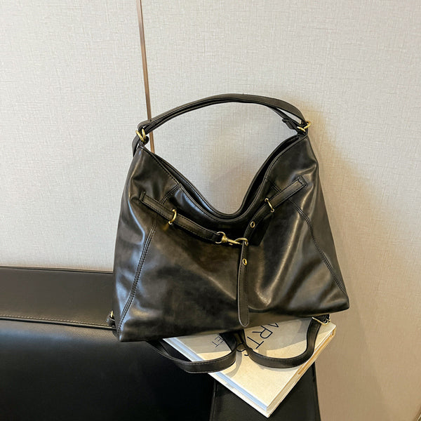 Maillard retro backpack bag women's autumn and winter 2025 new trendy fashion tote bag casual large-capacity backpack