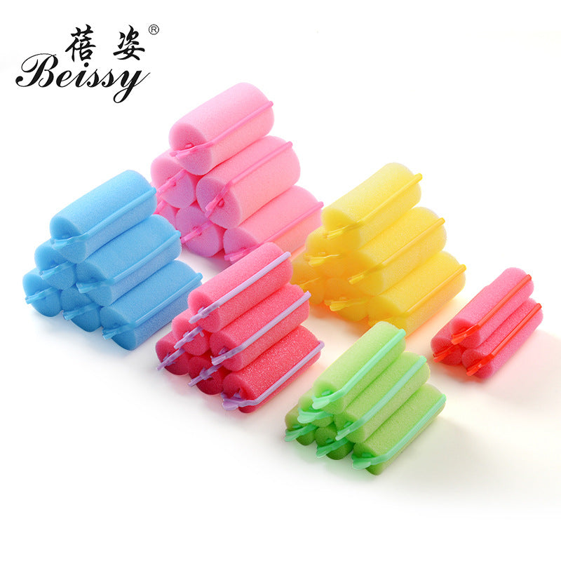 Cross-border hot-selling inner buckle sponge foam curling iron, lazy bangs curling hair artifact, fluffy sponge hair curl