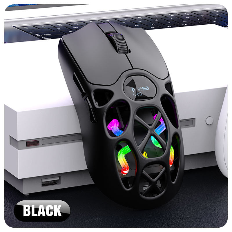 Xuan yin hu h16pro tri-mode gaming mouse - lightweight, esports-grade, bluetooth 2.4g, for laptops, office, and desktop use