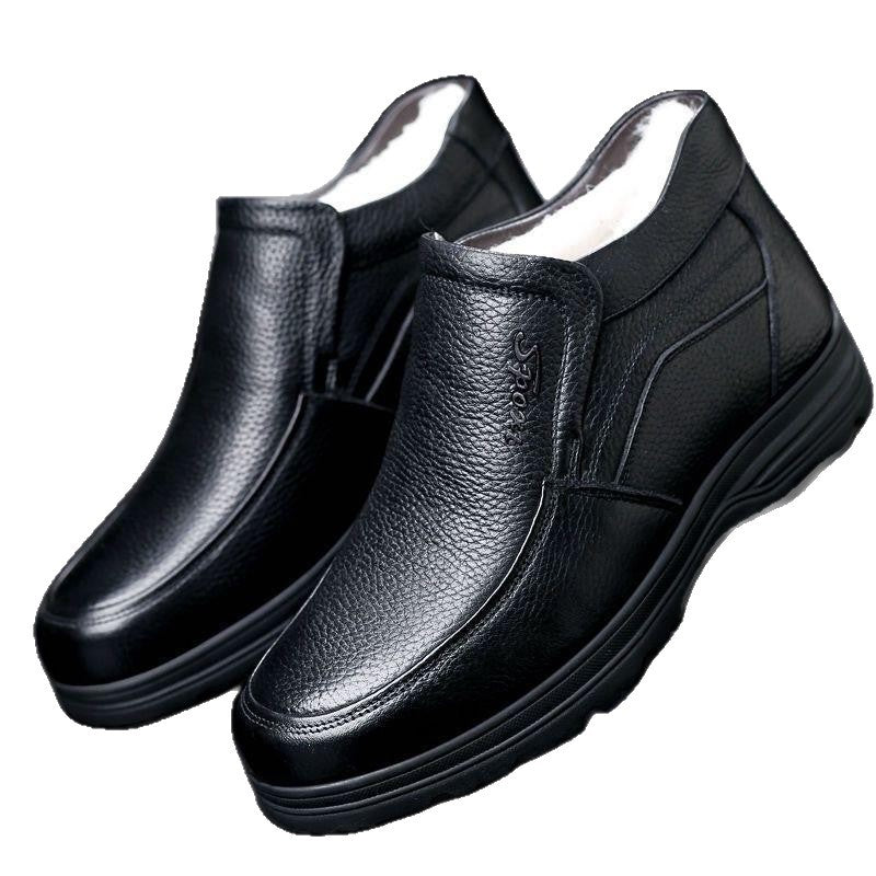 New arrivalheattech cotton shoesfashioneasiest for match soft bottom snow boots fleece-linedthickened cotton bootsfashion cotton leather shoes