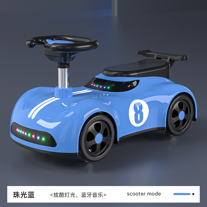 New children's scooter 3-7 year old boys and girls can take a four-wheeled silent yo-yo car to prevent rollover New Year's gift