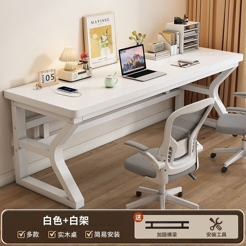 Desk, office desk, double computer desk, minimalist home student computer desk, small apartment bedroom gaming desk, long table