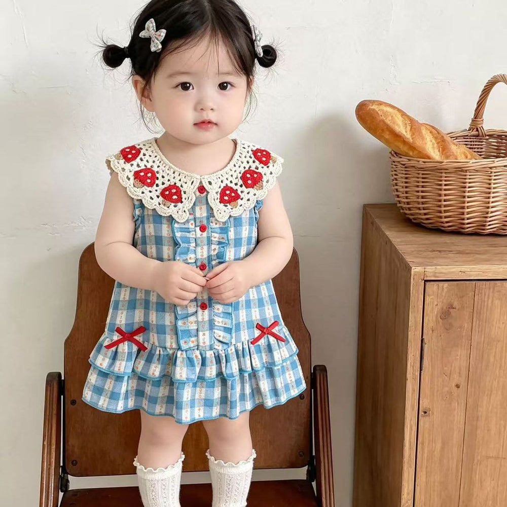 Korean style dress little girl baby princess dress girls summer dress cake dress sleeveless dress kids baby girl trendy