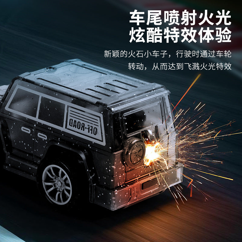 Tiktok viral fire stone inertia car toy - cool fire effect simulation car - educational ride-on toy for boys and girls
