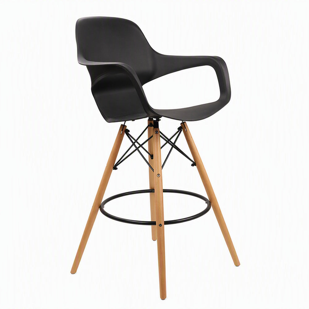 Plastic chair armchair thickened eames dining chair beach dining table back chair