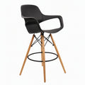 Plastic chair armchair thickened eames dining chair beach dining table back chair