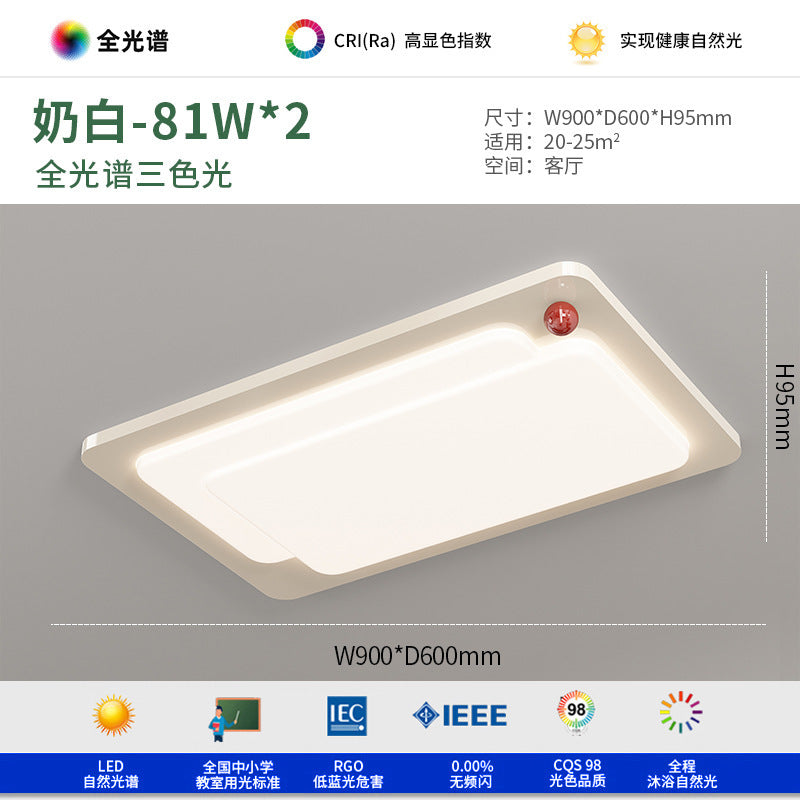 Cream wind living room light led ceiling light creative personality eye protection full spectrum master bedroom light room Zhongshan lighting