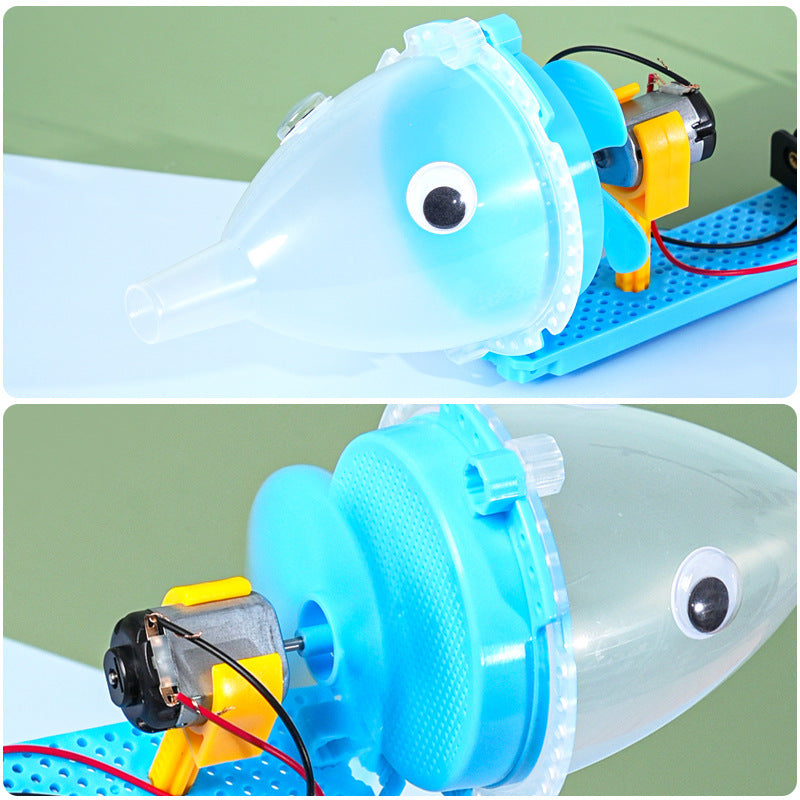 Technology small production vacuum cleaner creative homemade DIY handmade puzzle assembly model children's science experiment teaching aids