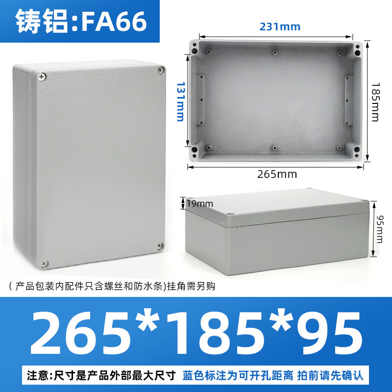 Cast aluminum waterproof box Outdoor waterproof aluminum box Metal box Outdoor terminal box Button box Sealed aluminum waterproof junction box