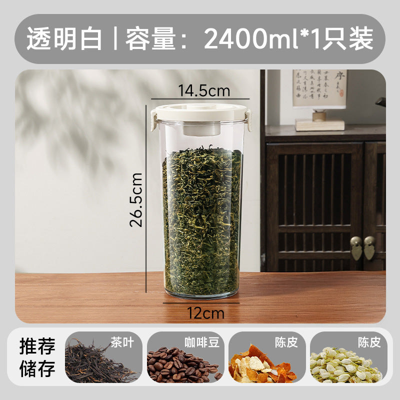 Food-grade airtight storage jars - tea canisters, grain containers, household storage, kitchen containers, vacuum sealed jars