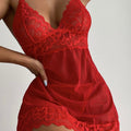 european and american export  lace sexy see-through slip dress for women