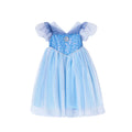 Girls' elsa princess dress -  summer new arrival - elsa gown with bow - frozen queen