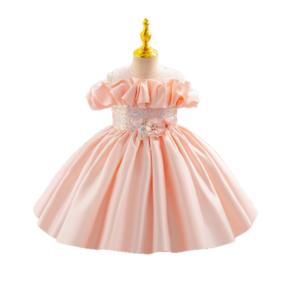 New girls' first birthday dress, birthday party dress, high-end kids' dress, christmas princess dress for girls, kids' gown