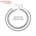 Wholesale alloy anklets: european and american cross-border jewelry, exaggerated and unique designs, trendy multi-layer snake bone anklets for women