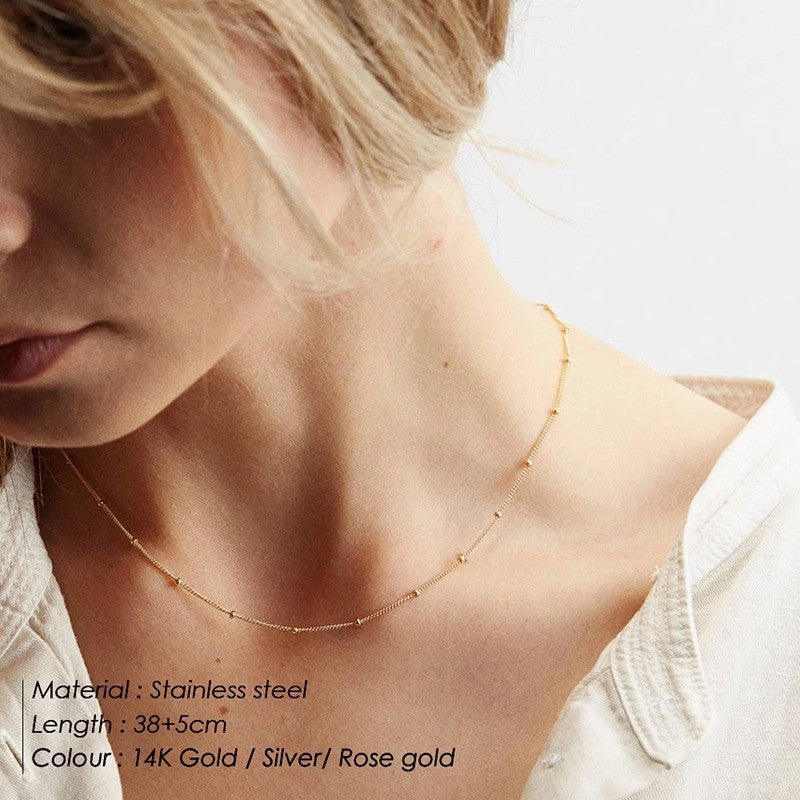 European and american cross-border jewelry: minimalist fashion short necklace, versatile and trendy street style choker