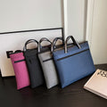Portable document bag storage zipper oxford cloth document bag waterproof gift information bag men's office meeting briefcase