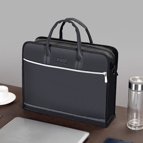Yiyunchen briefcase custom logo file bag men's handbag women's business file bag multi-layer briefcase