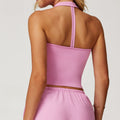 Amazon's new brushed yoga vest v-shaped cut out sports bra for women running exercise fitness vest