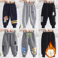 Korean style children's trousers - new autumn/winter  collection - kids' pants with cartoon prints - trendy long pants for young boys (sizes for toddlers and young children)