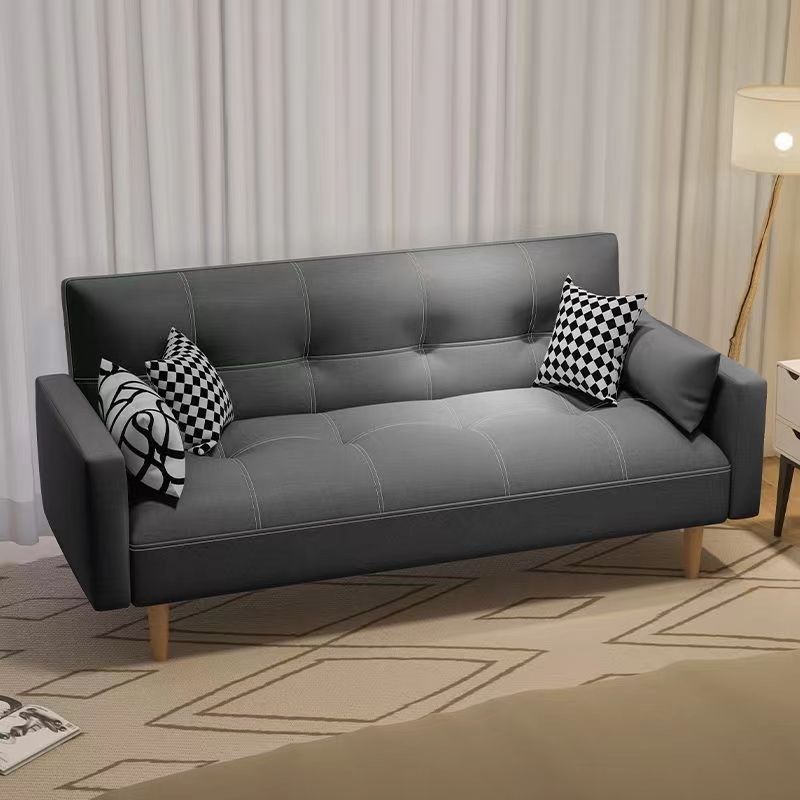 Foldable sofa bed cat claw leather new arrival sofa small apartment rental house sofa all-in-one dual-purpose foldable bed