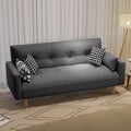 Foldable sofa bed cat claw leather new arrival sofa small apartment rental house sofa all-in-one dual-purpose foldable bed