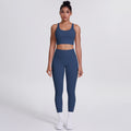new brushed tight yoga wear cross-back sports bra suit cloud-like quick-drying running fitness wear