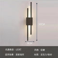 Italian normcore double pole long frosted soft light strip house staircase entrance living room background wall normcore linear wall lamp