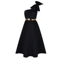 Q119 cross-border   independent station fashion women's solid color sexy dress foreign trade dress