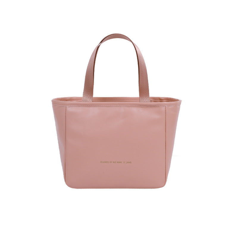 New large-capacity pu thermal insulation bag waterproof thermal insulation aluminum foil portable lunch box bag bento bag lunch bag wholesale