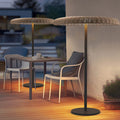 Outdoor waterproof woven solar lawn lamp b&b terrace rooftop restaurant arrangement lamp house courtyard floor lamp