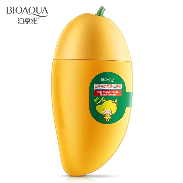 Boquanya Mango Milk Softening Hand Cream, Hydrating and Moisturizing Hand Care Exfoliating, Hand Cream