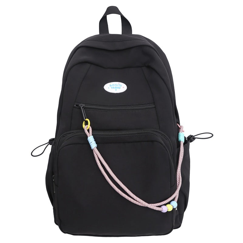 New personalized pain layer dual-purpose schoolbag large-capacity solid color removable pain bag primary school students middle school students backpack