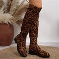 Exportplus size over-the-knee elastic boots fall and winternew arrivalknee highthick solepure colorfashion women's boots in stock